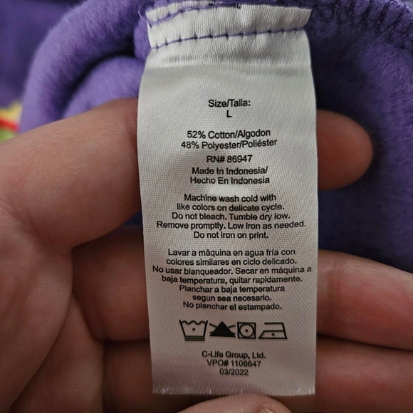 Froot Loops Kids Purple Hoodie - Picture 6 of 6